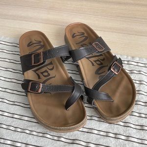 Brown Mad Love Sandals